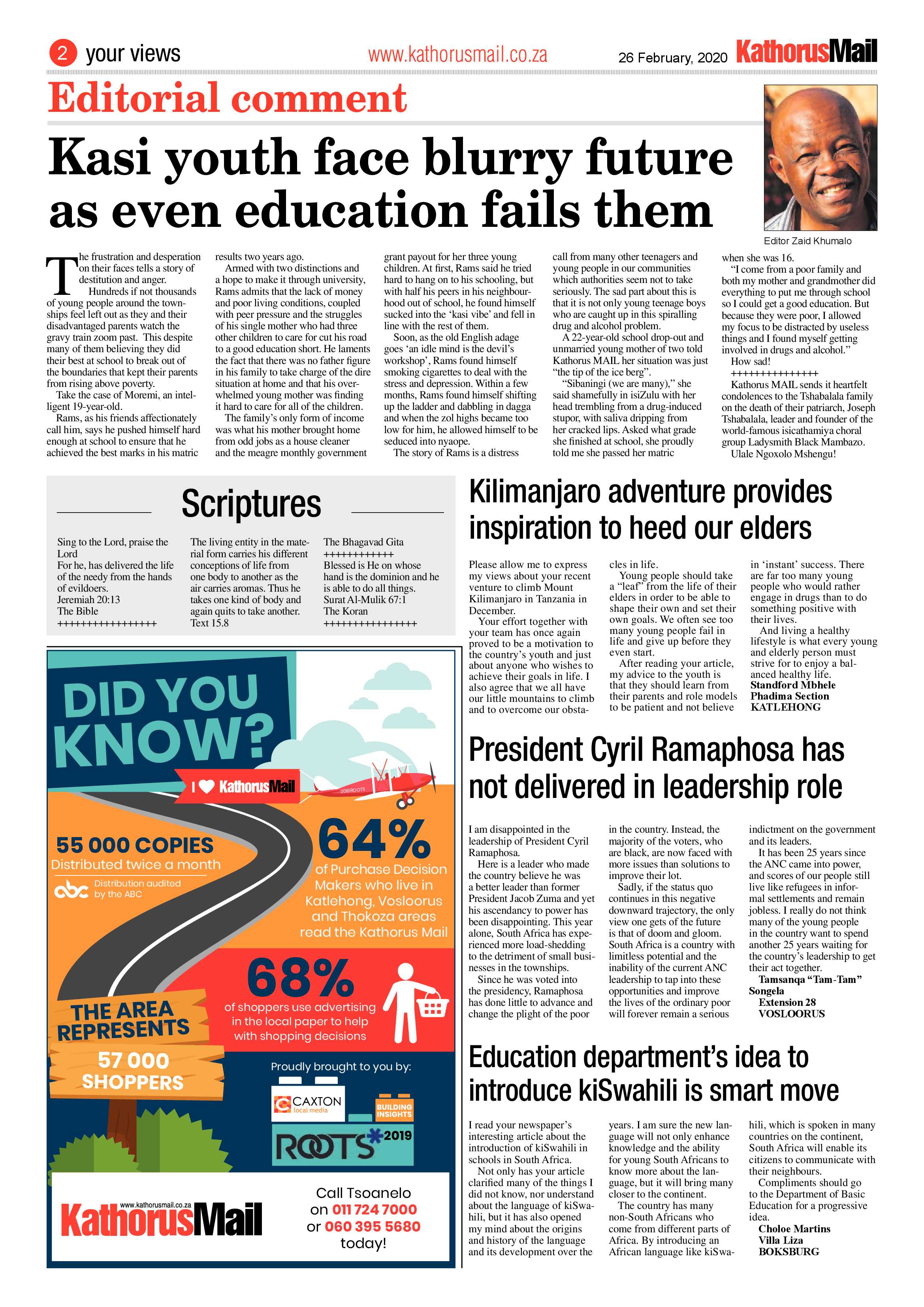 Kathorus Mail 26 February 2020 page 2
