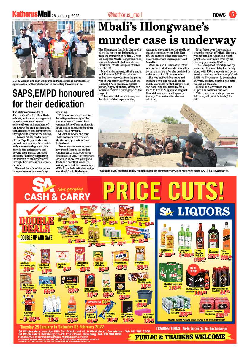Kathorus Mail 26 January 2022 page 5