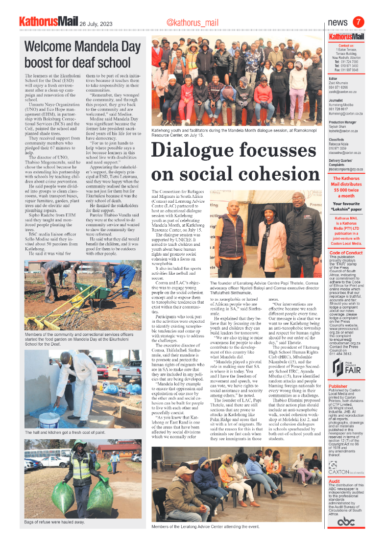 Kathorus Mail 26 July 2023 page 7