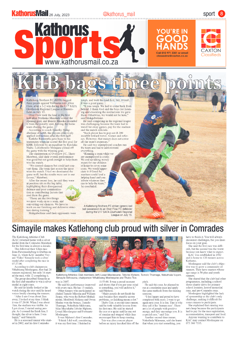 Kathorus Mail 26 July 2023 page 8
