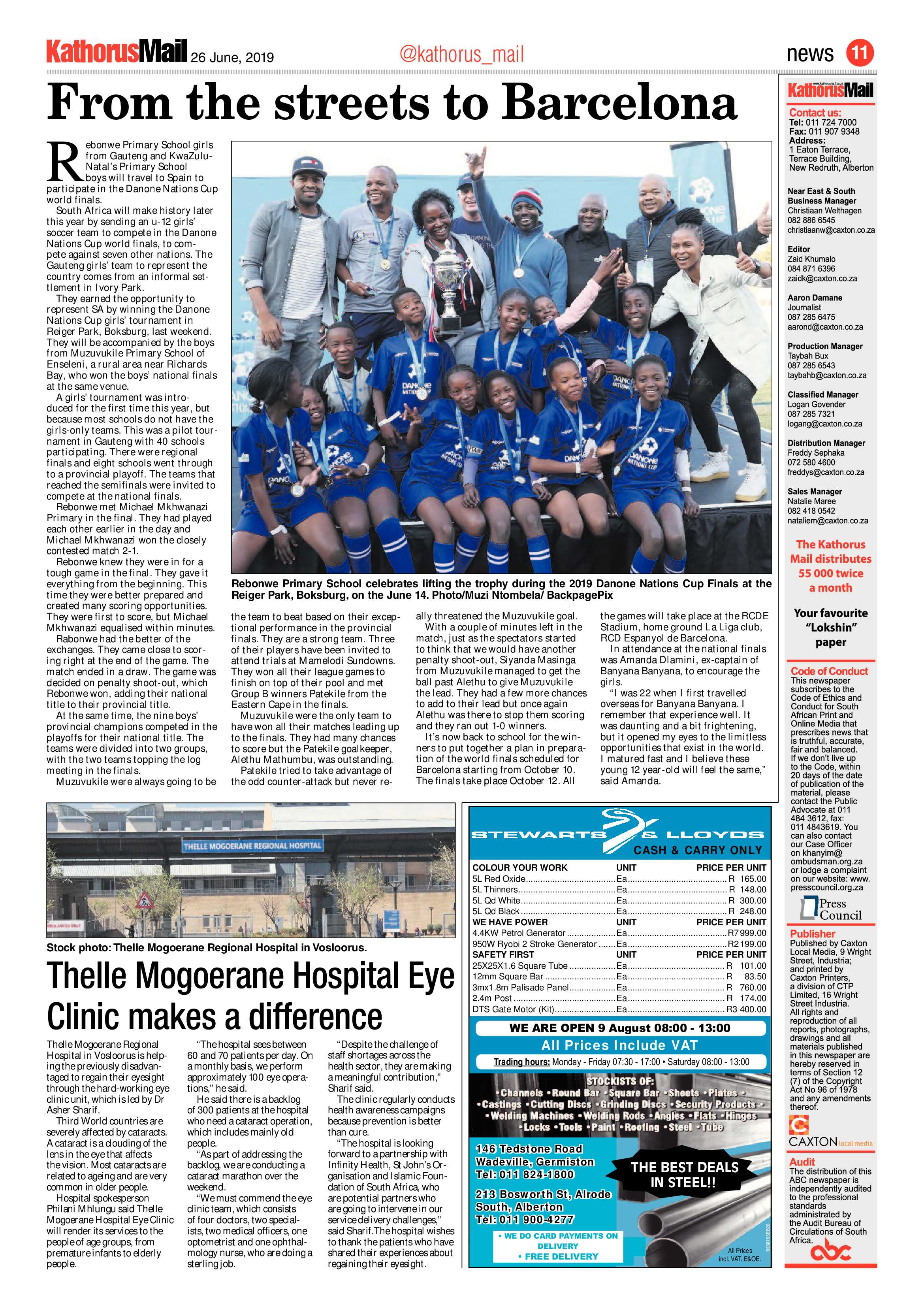 Kathorus Mail 26 June 2019 page 11