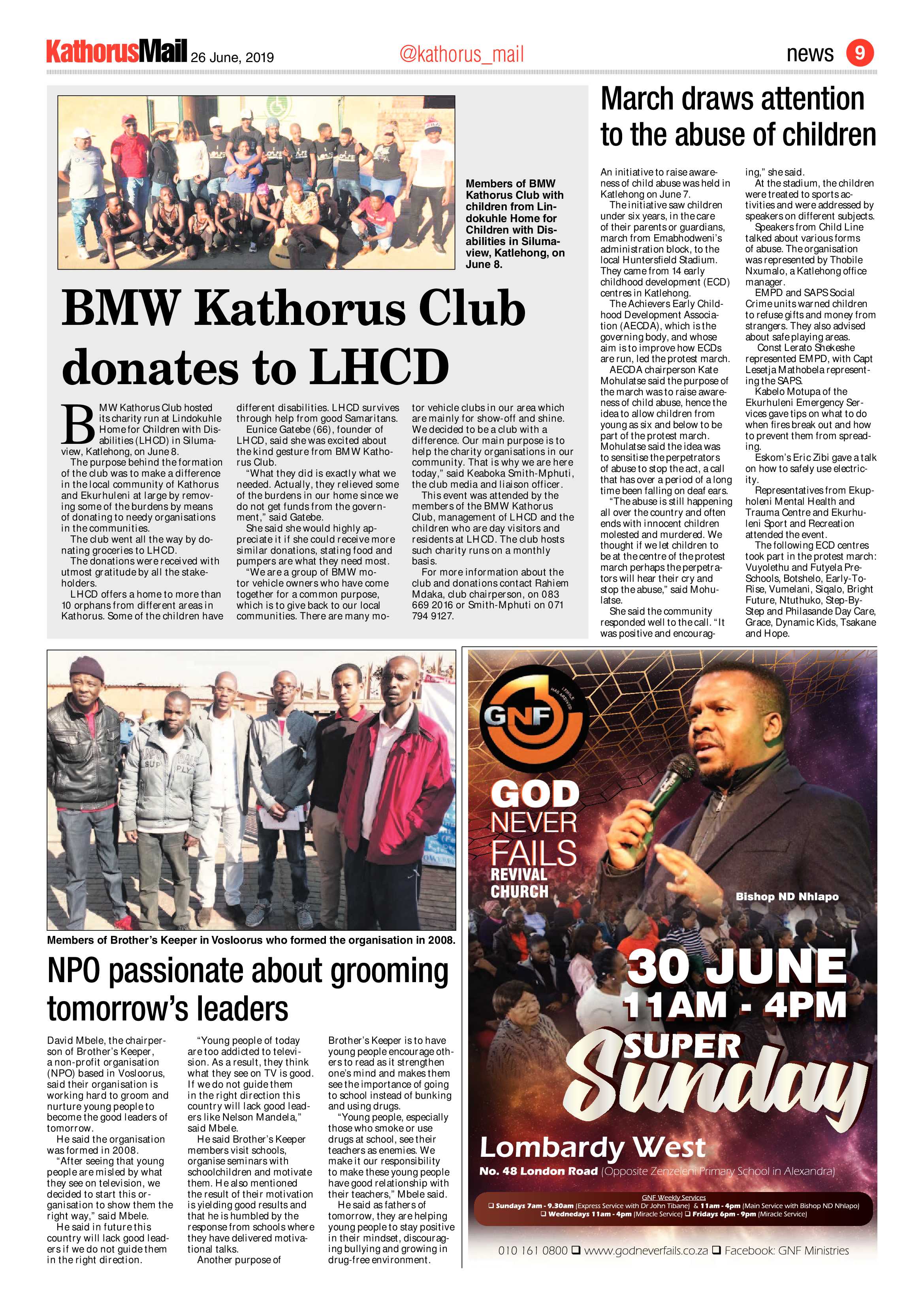 Kathorus Mail 26 June 2019 page 9