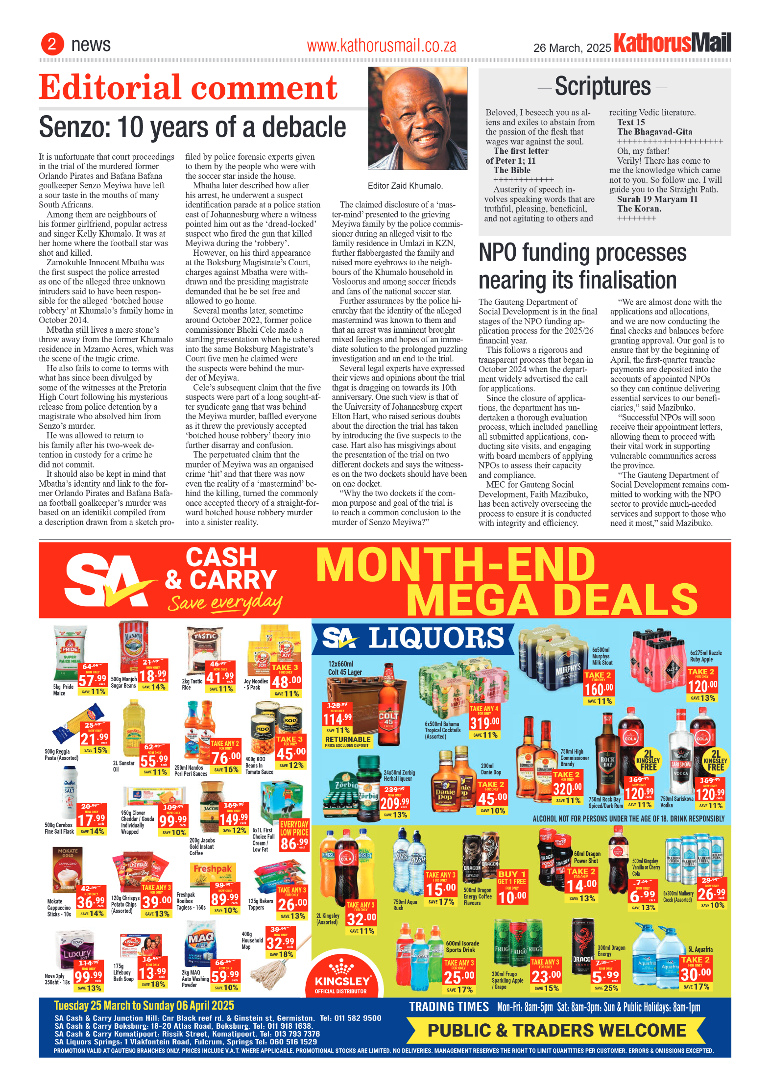 Kathorus Mail 26 March 2025 page 2