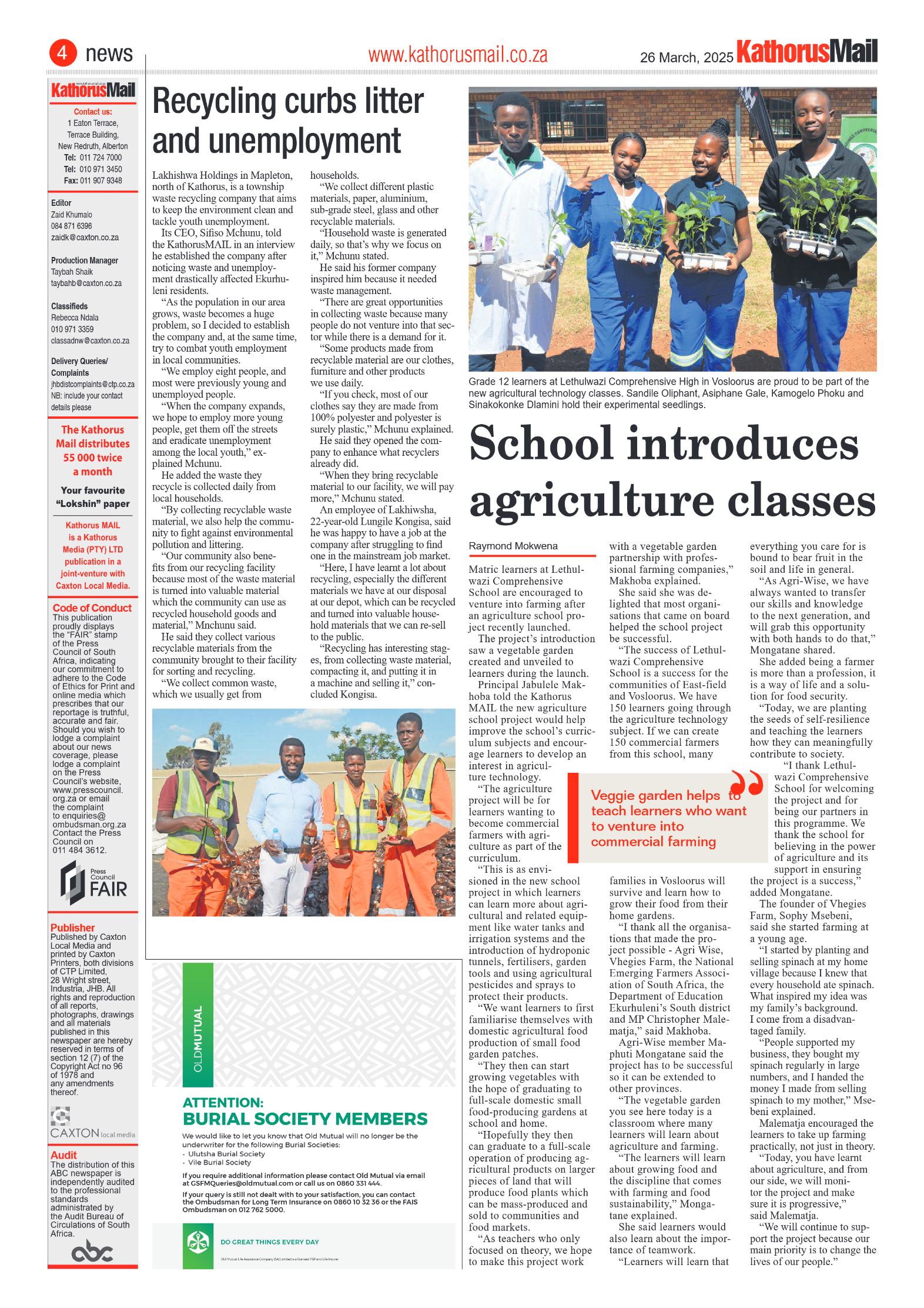 Kathorus Mail 26 March 2025 page 4