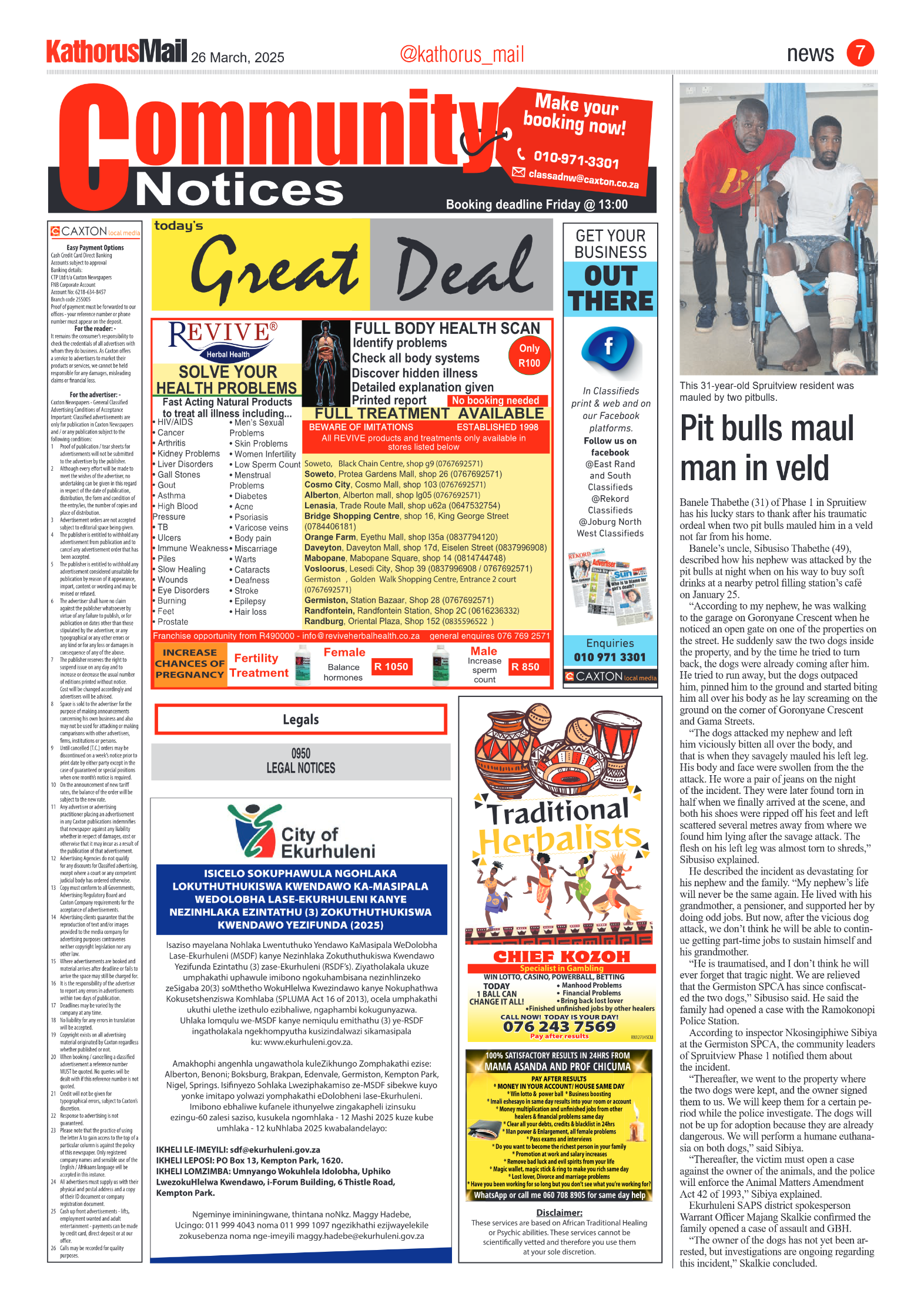 Kathorus Mail 26 March 2025 page 7