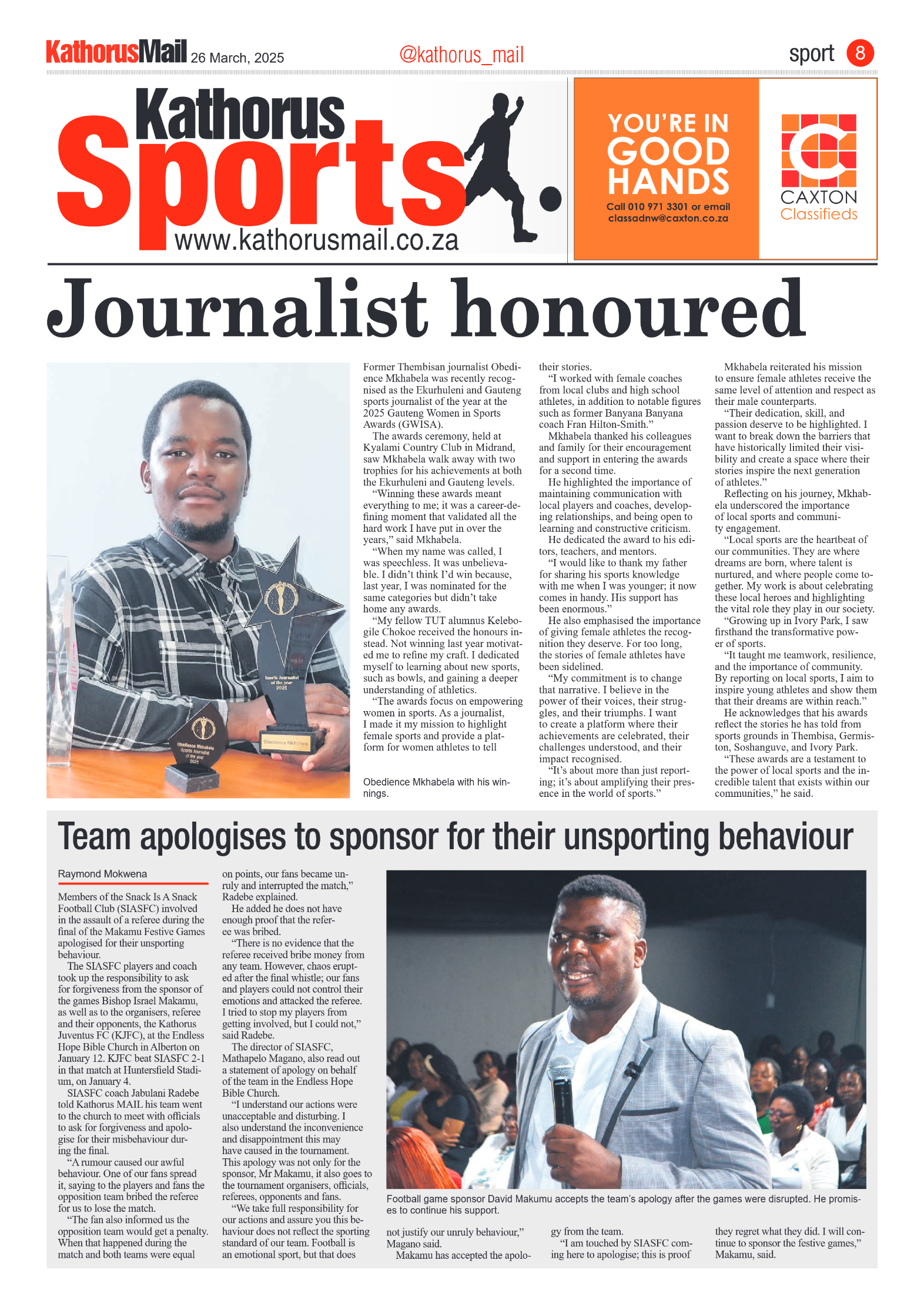 Kathorus Mail 26 March 2025 page 8