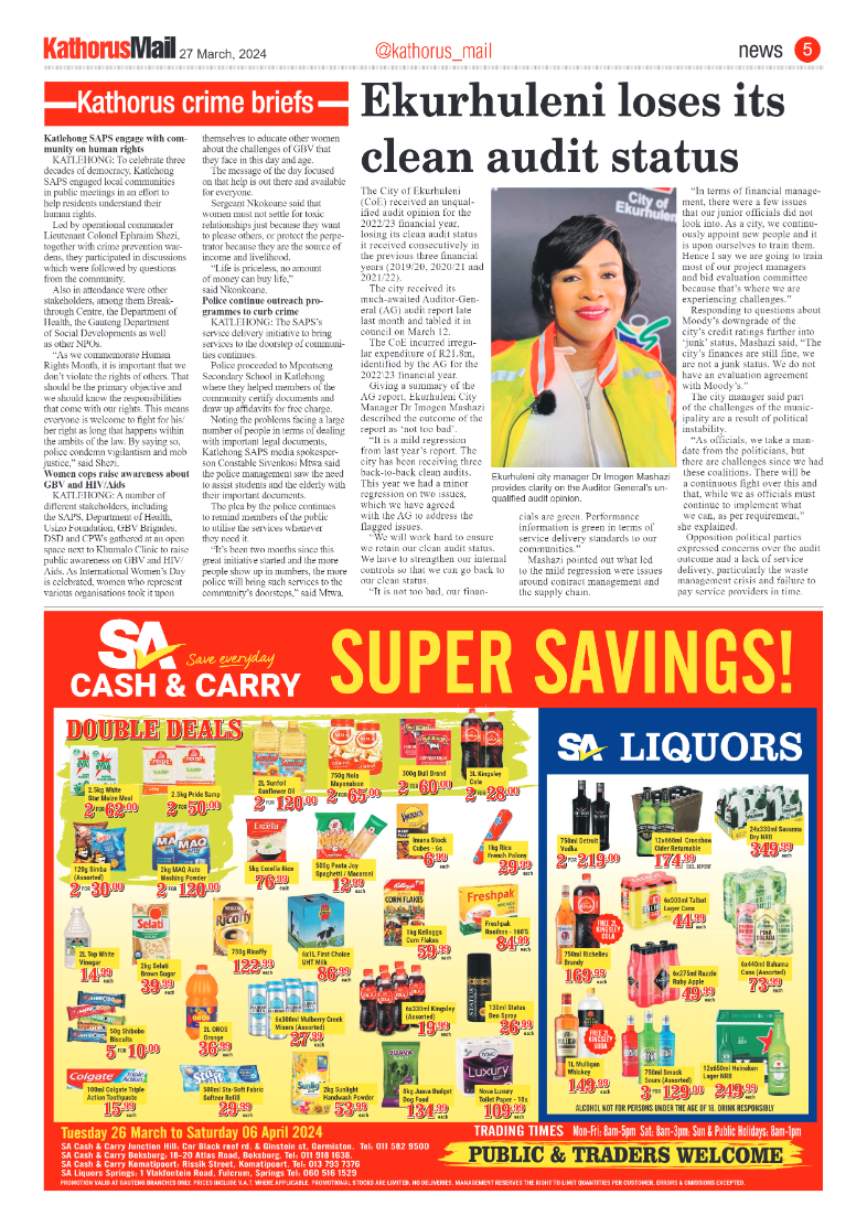 Kathorus Mail 26 March 2024 page 5