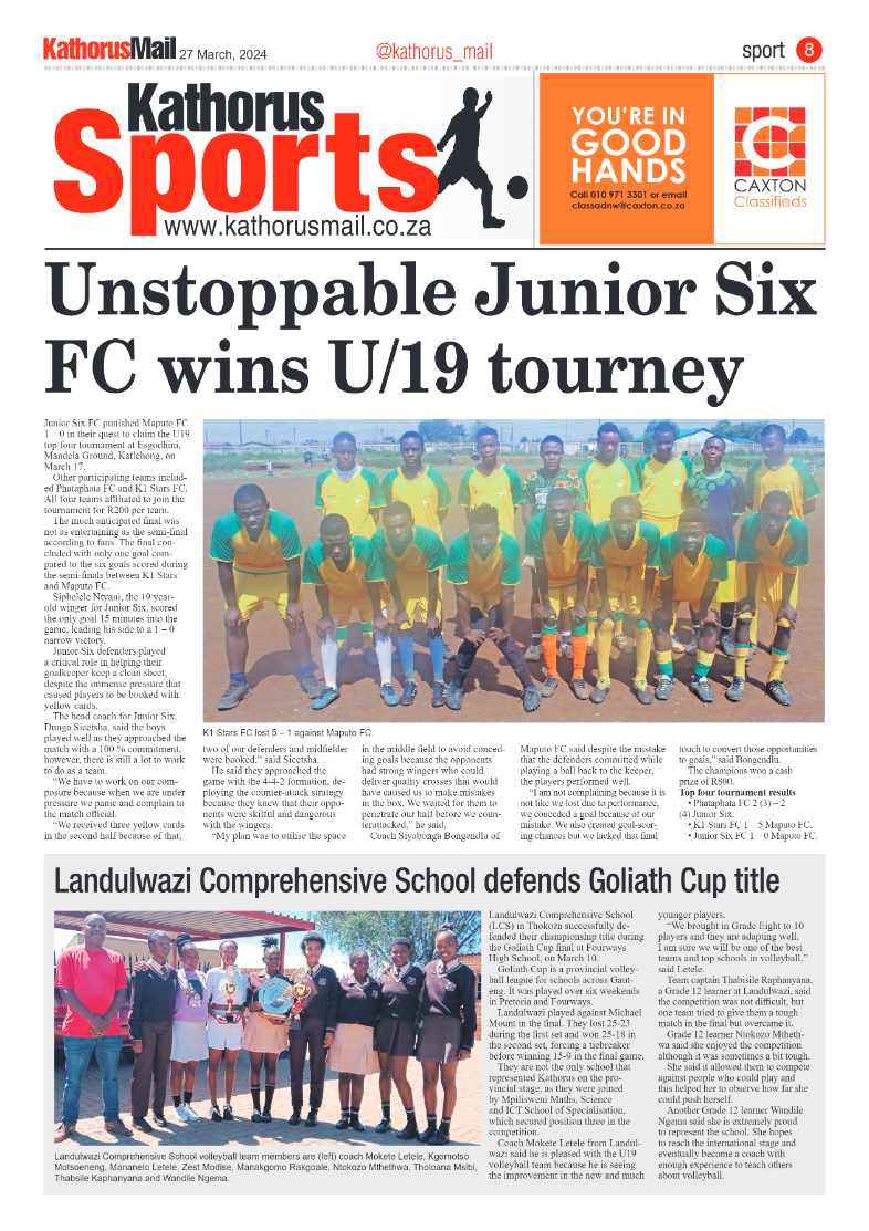 Kathorus Mail 26 March 2024 page 8
