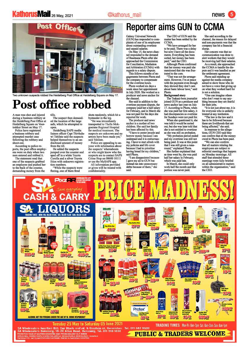 Kathorus Mail 26 May 2021 page 5