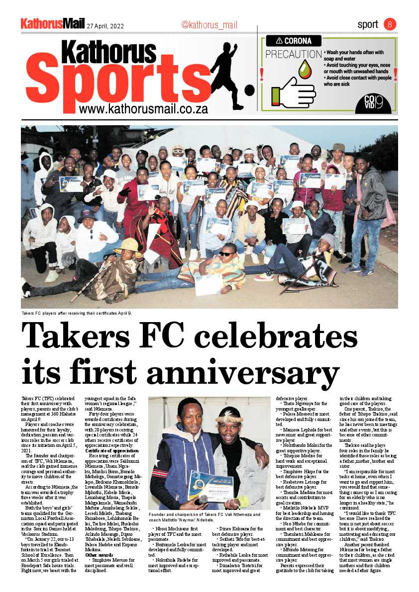 Kathorus Mail 27 April 2022 page 8