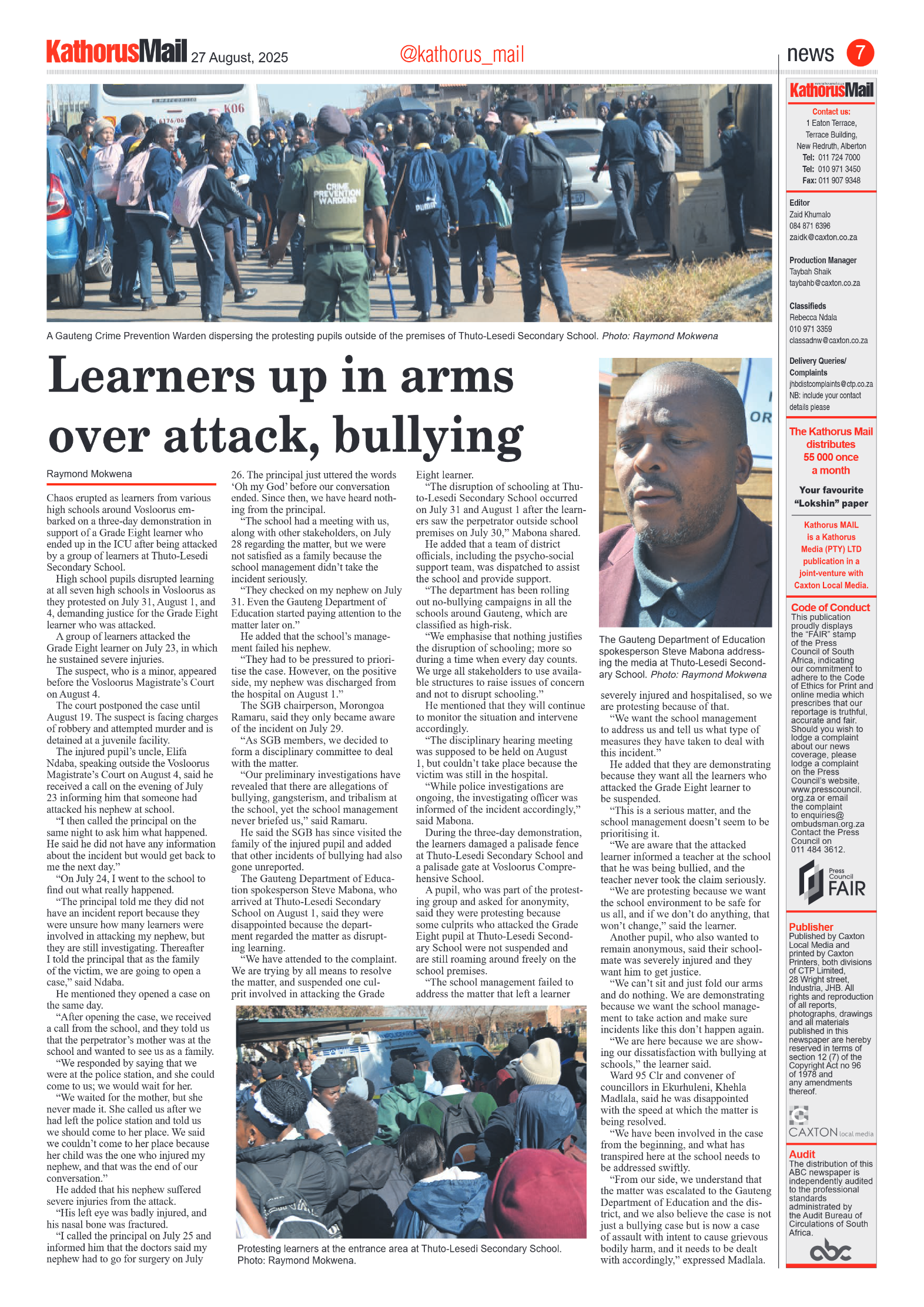 Kathorus Mail 27 August 2025 page 7