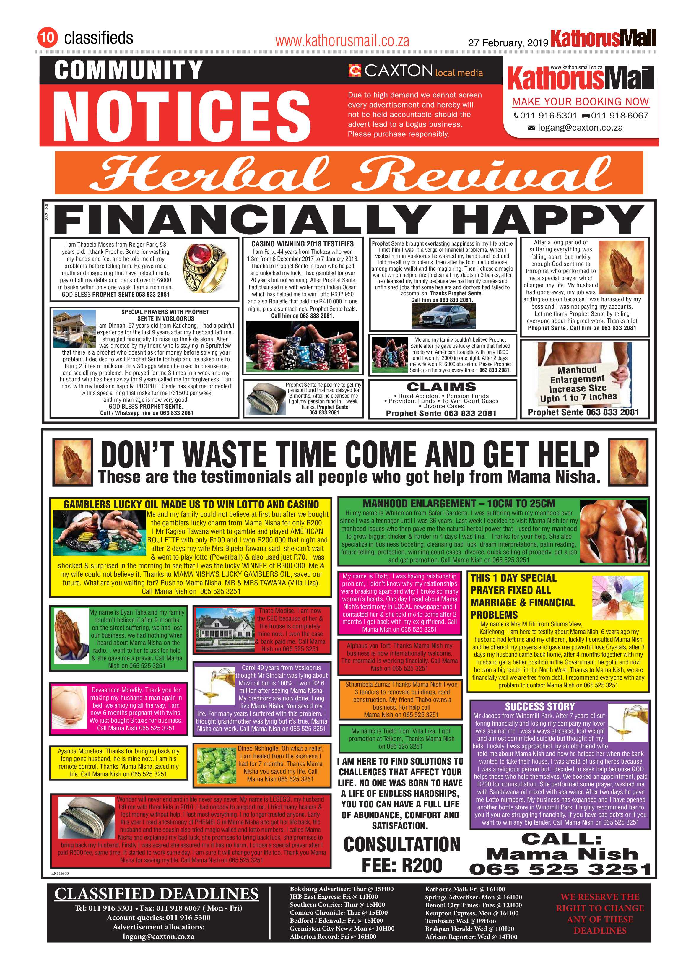 Kathorus Mail 27 February 2019 page 10