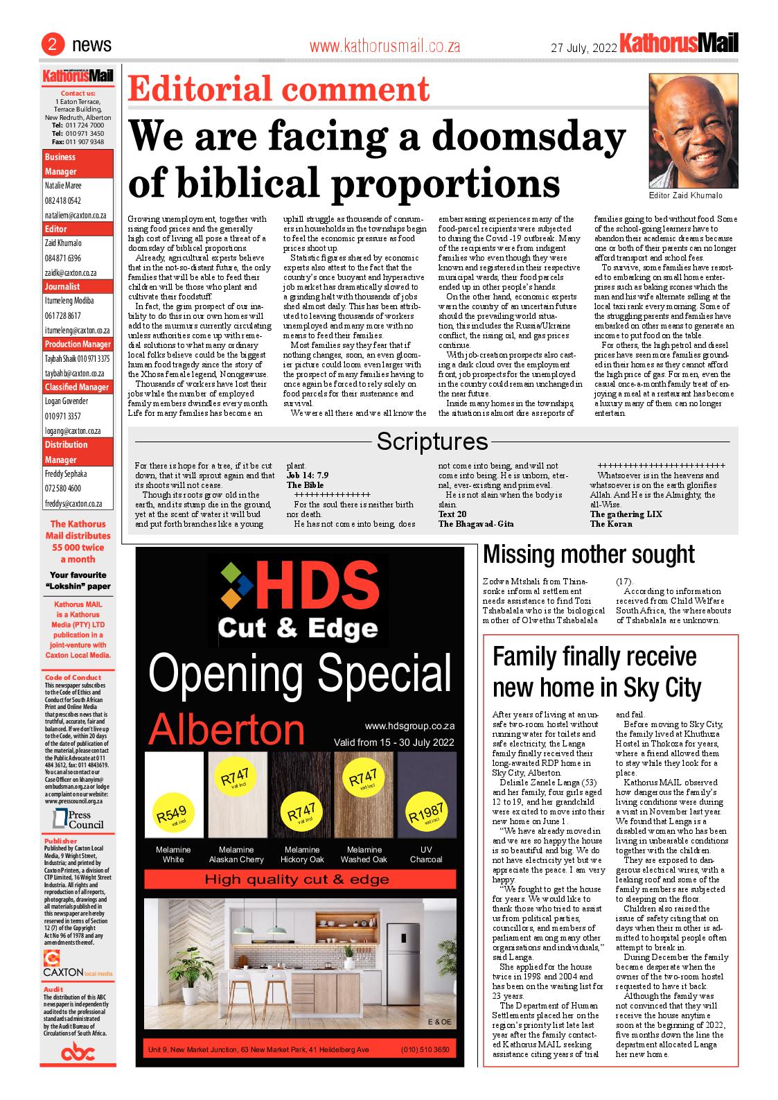 Kathorus Mail 27 July 2022 page 4