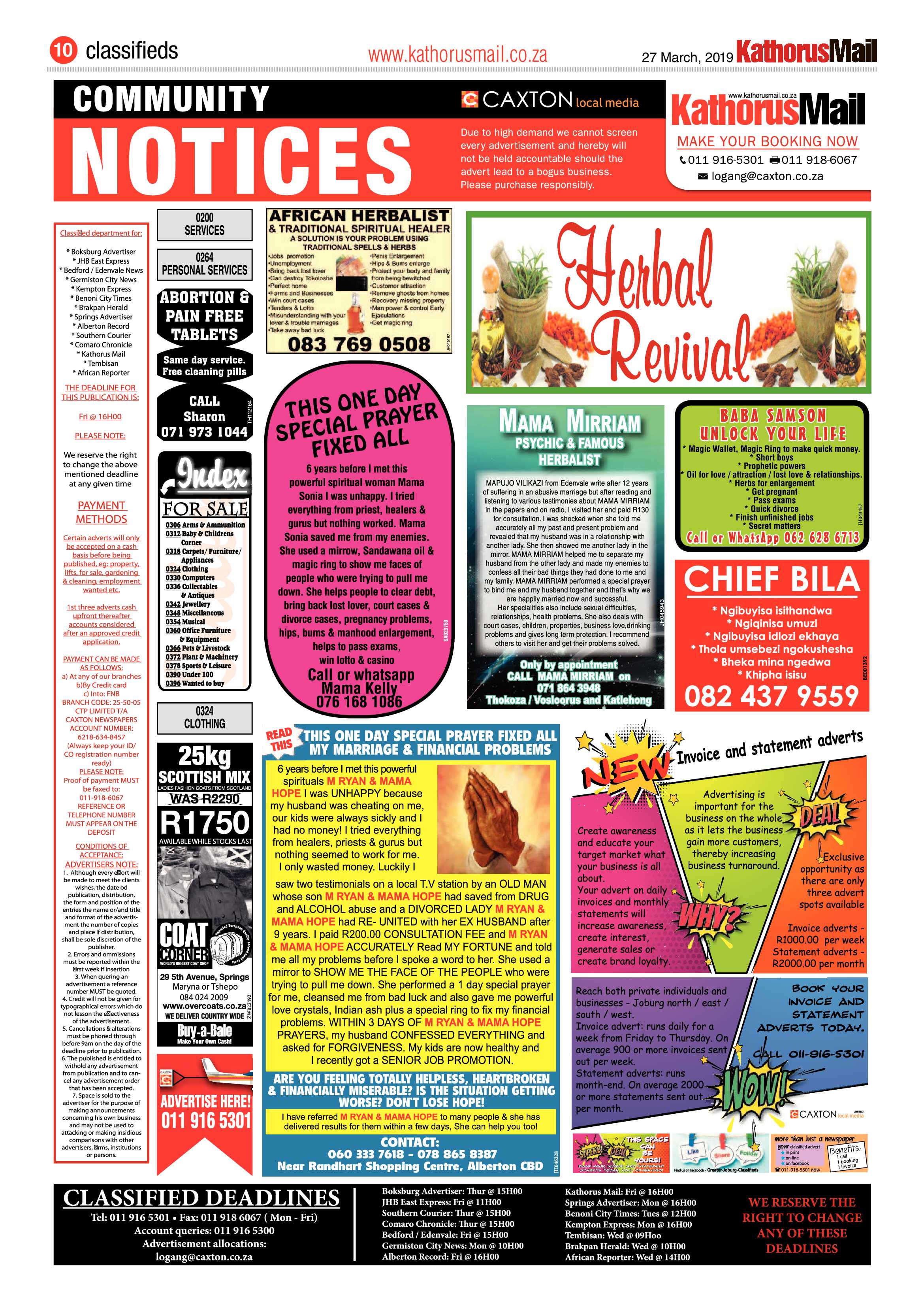 Kathorus Mail 27 March 2019 page 10