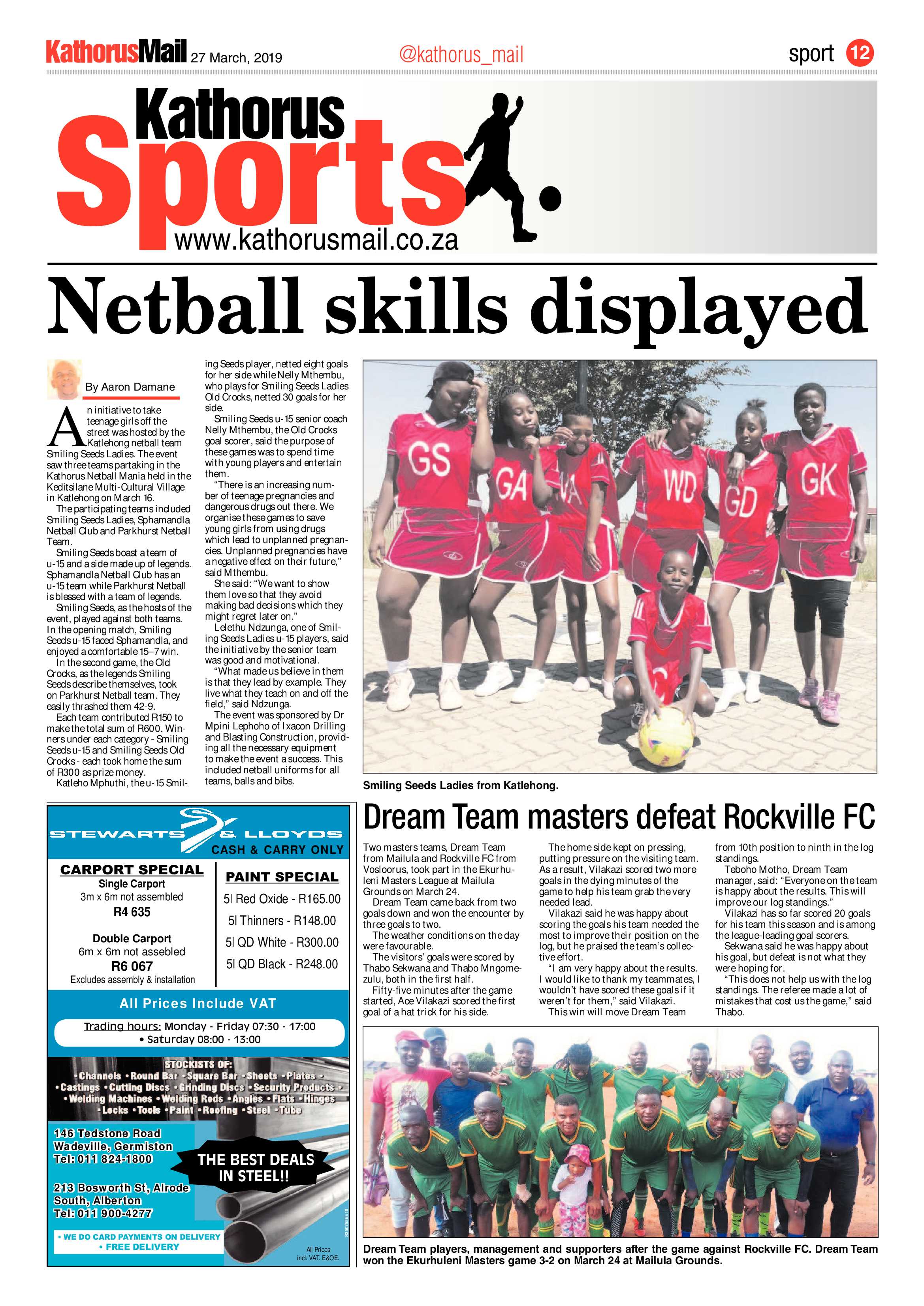 Kathorus Mail 27 March 2019 page 12