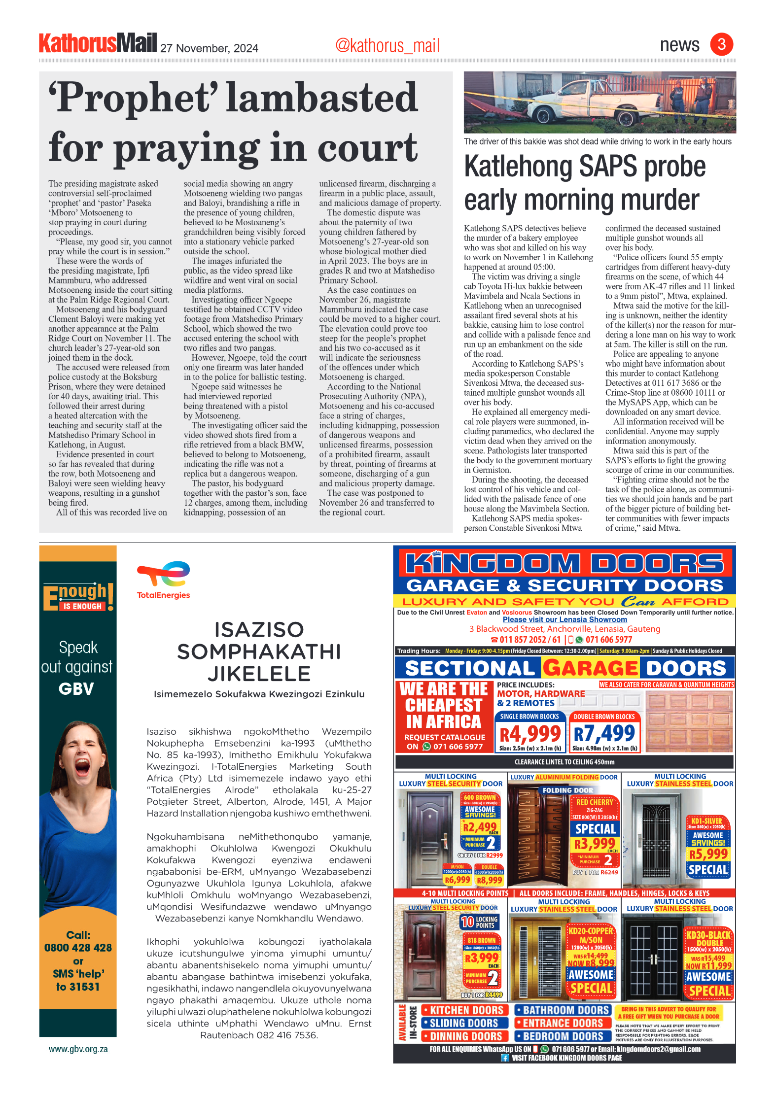 Kathorus Mail 27 Novemberr 2024 page 3