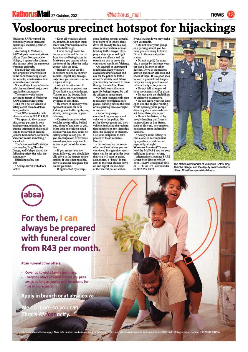 Kathorus Mail 27 October 2021 page 13
