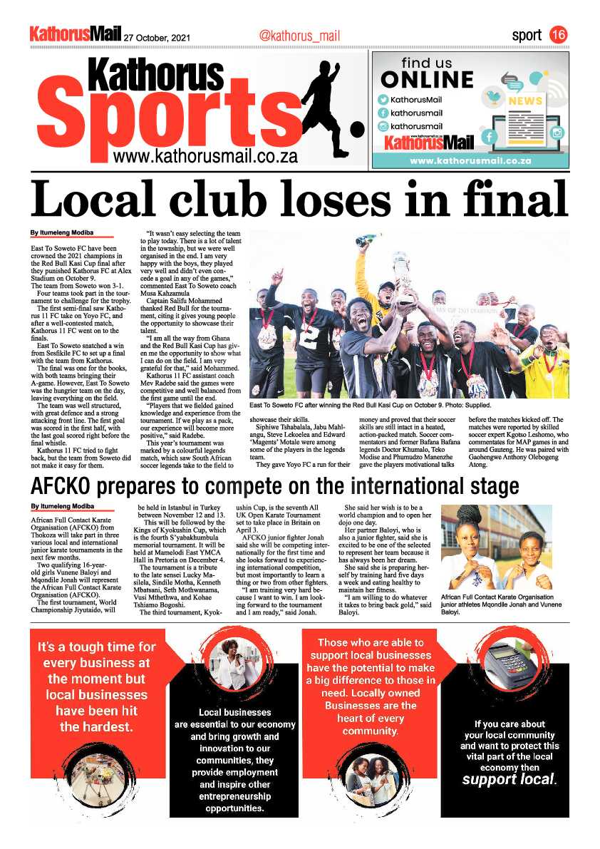 Kathorus Mail 27 October 2021 page 16