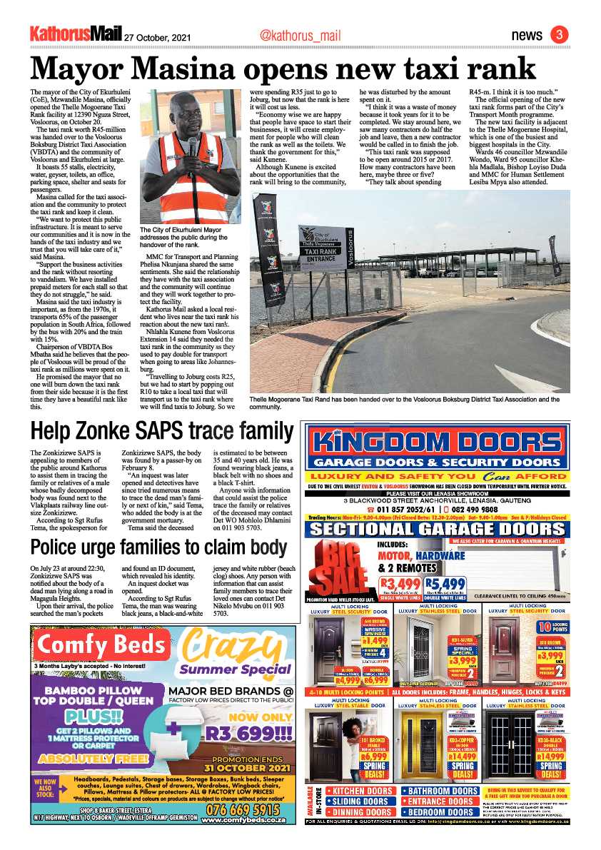 Kathorus Mail 27 October 2021 page 3