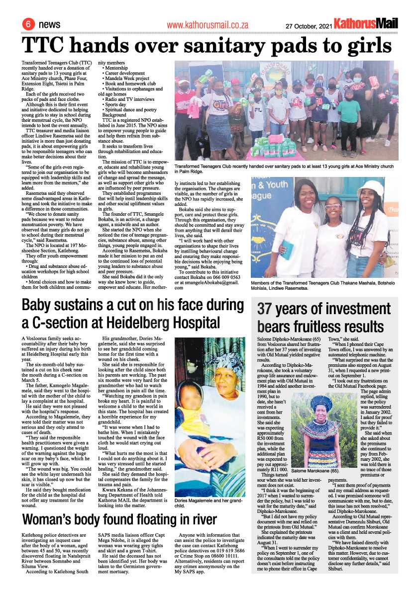 Kathorus Mail 27 October 2021 page 6