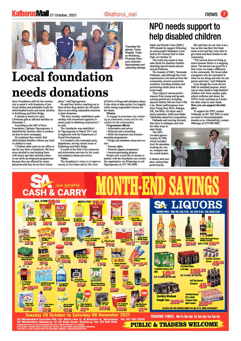 Kathorus Mail 27 October 2021 page 7