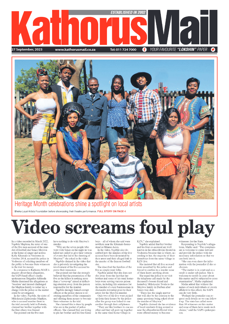 Kathorus Mail 27 September 2023 page 1