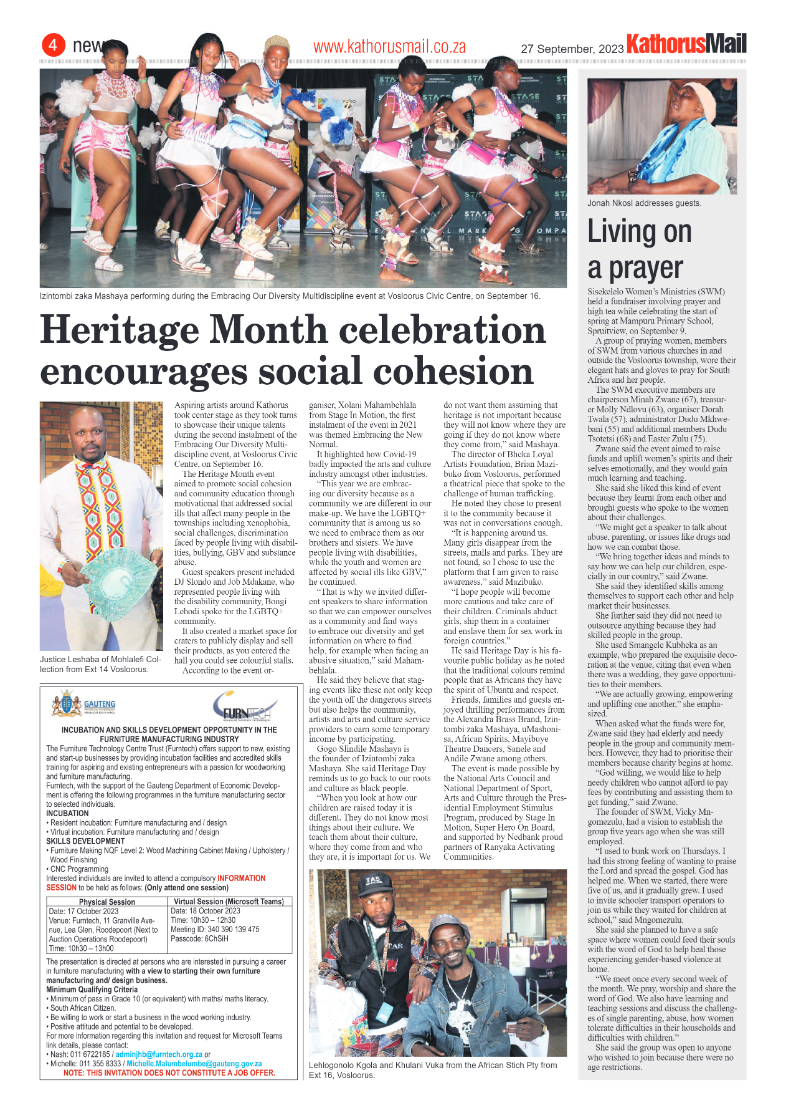 Kathorus Mail 27 September 2023 page 4