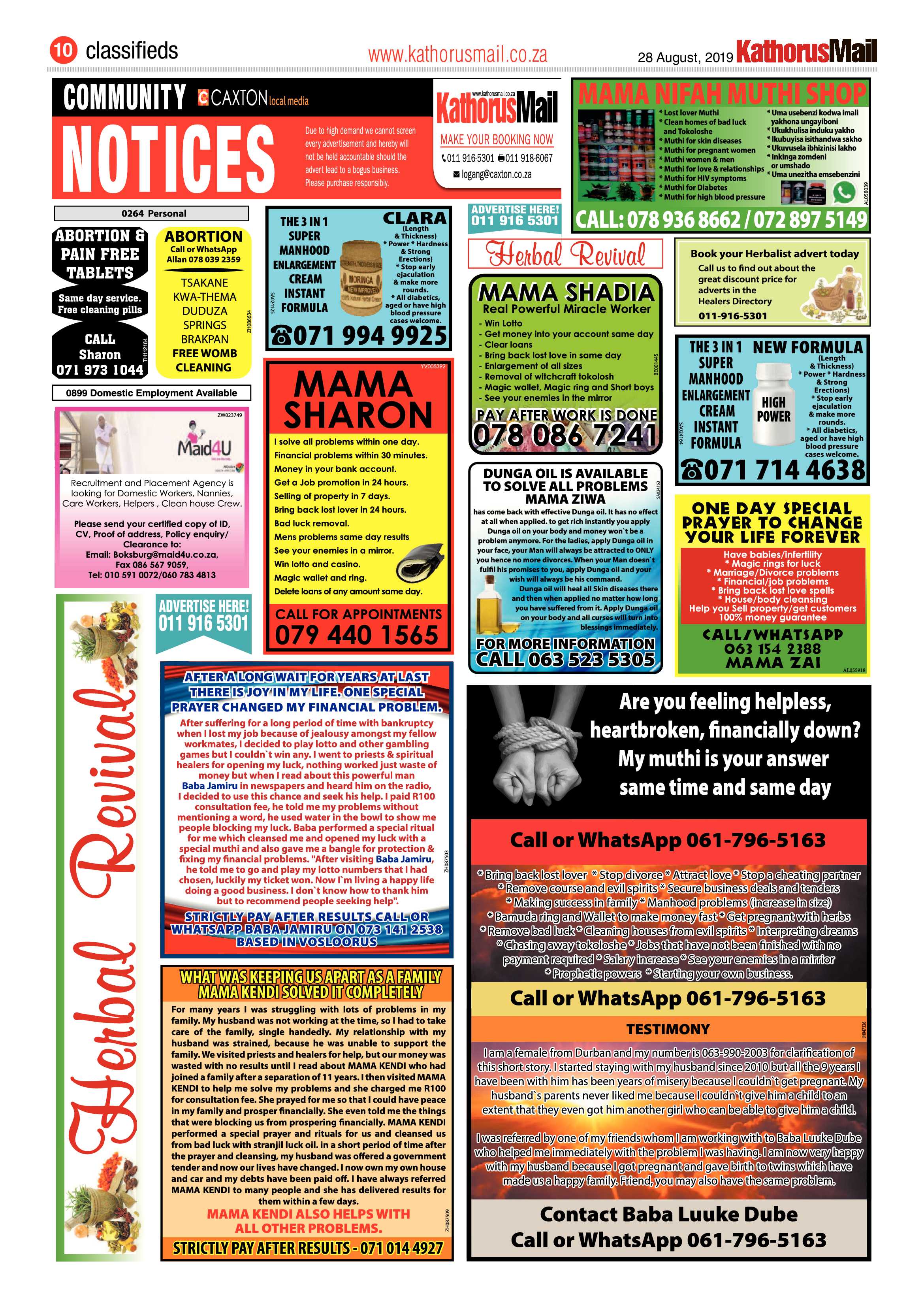 Kathorus Mail 28 August 2019 page 10