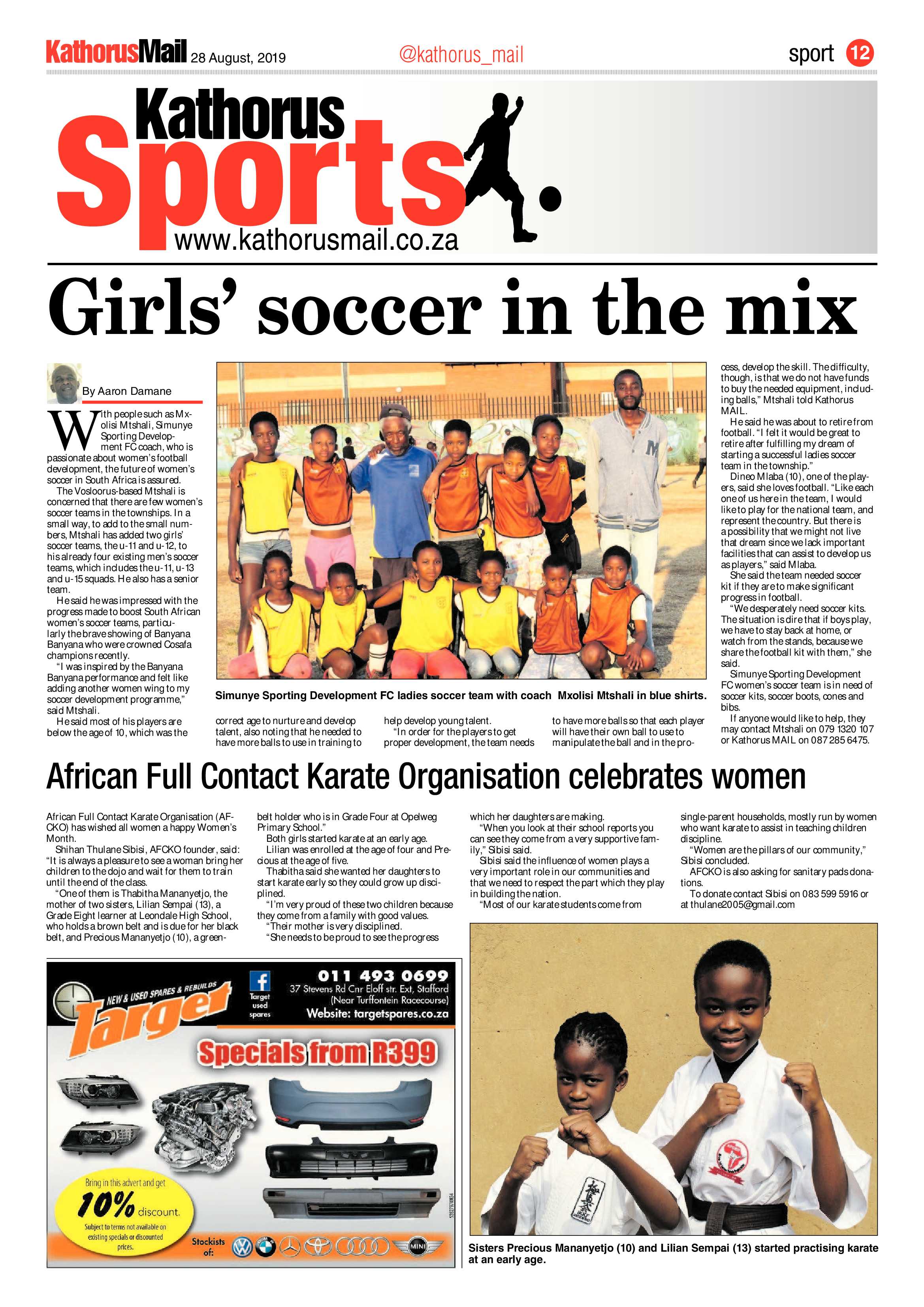 Kathorus Mail 28 August 2019 page 12