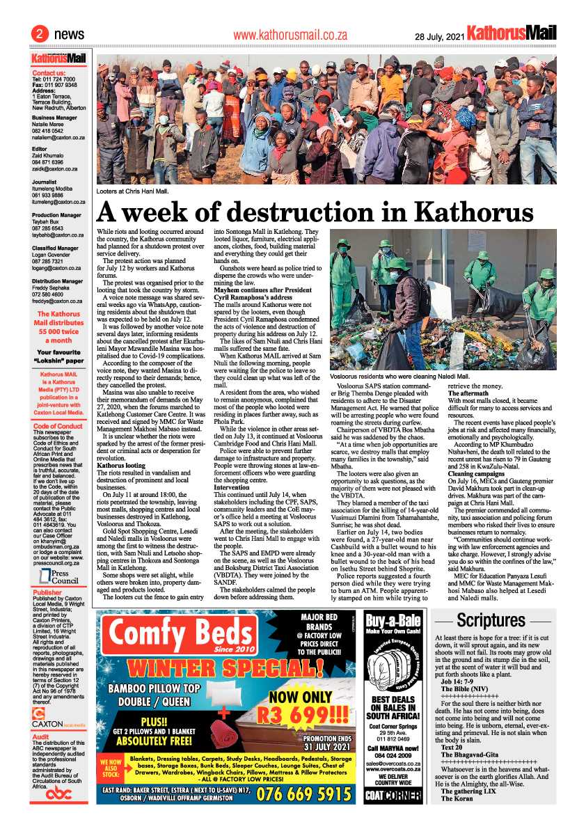 Kathorus Mail 28 July 2021 page 2
