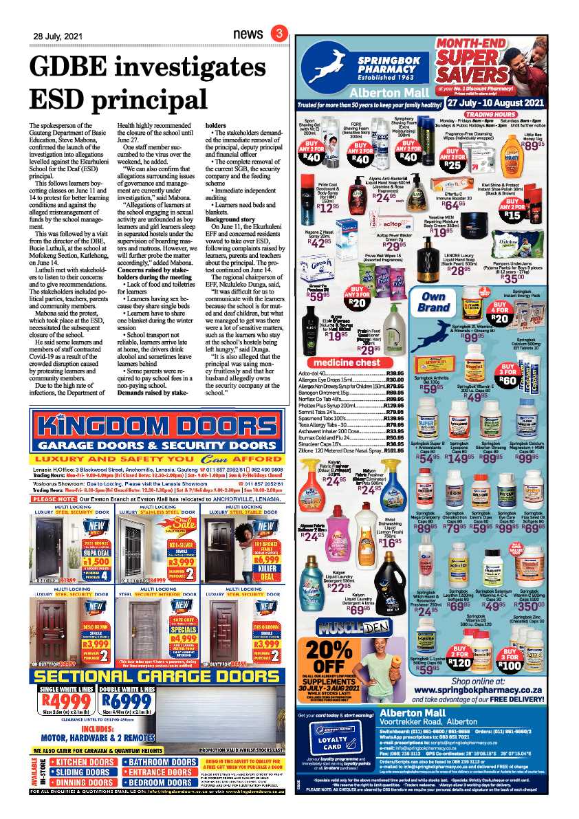 Kathorus Mail 28 July 2021 page 3