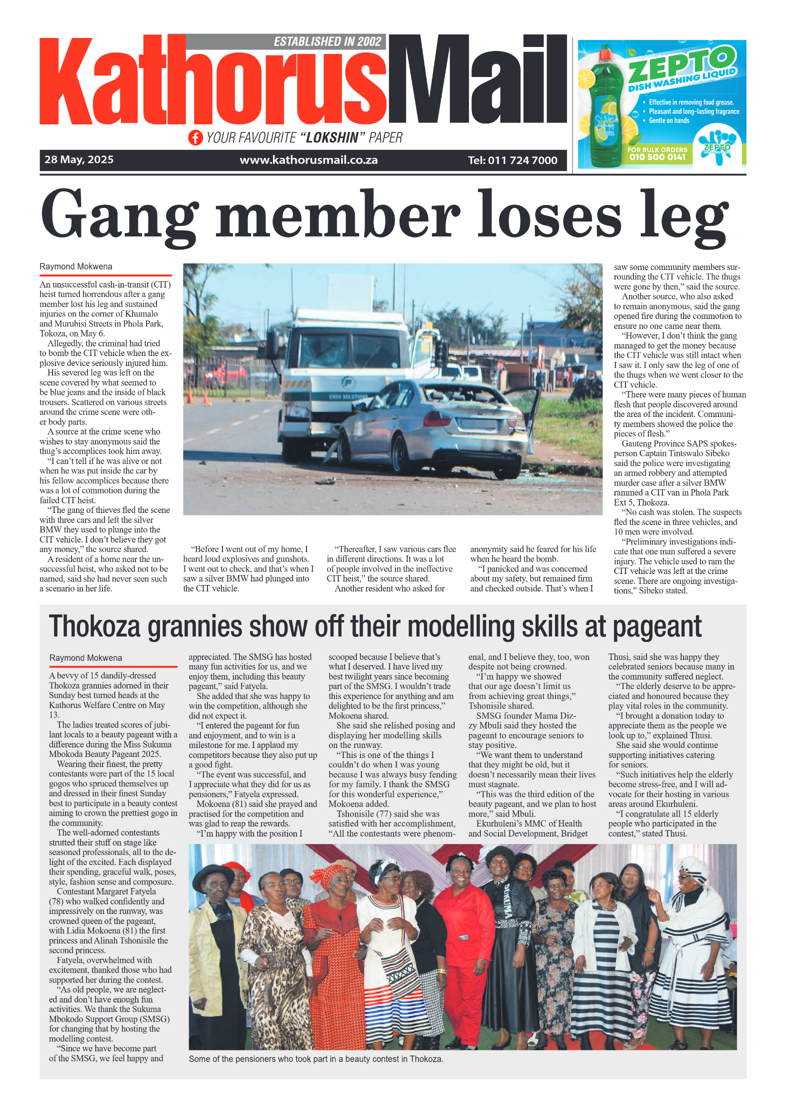 Kathorus Mail 28 May 2025 page 1