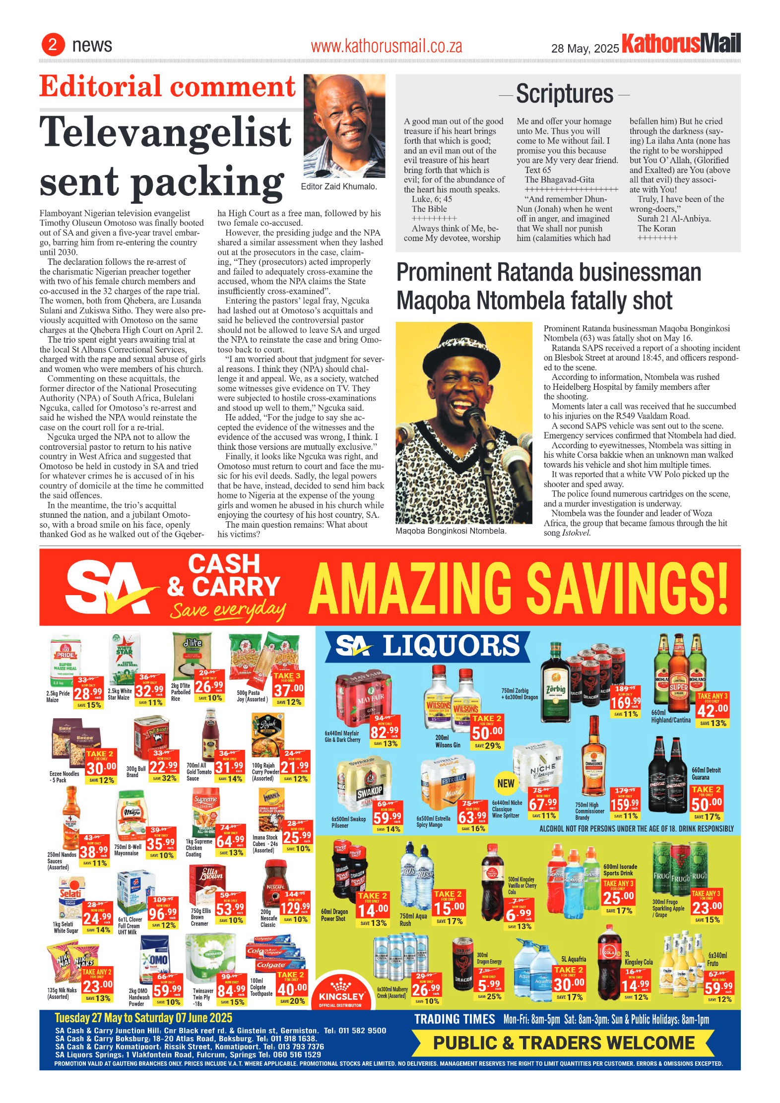 Kathorus Mail 28 May 2025 page 2