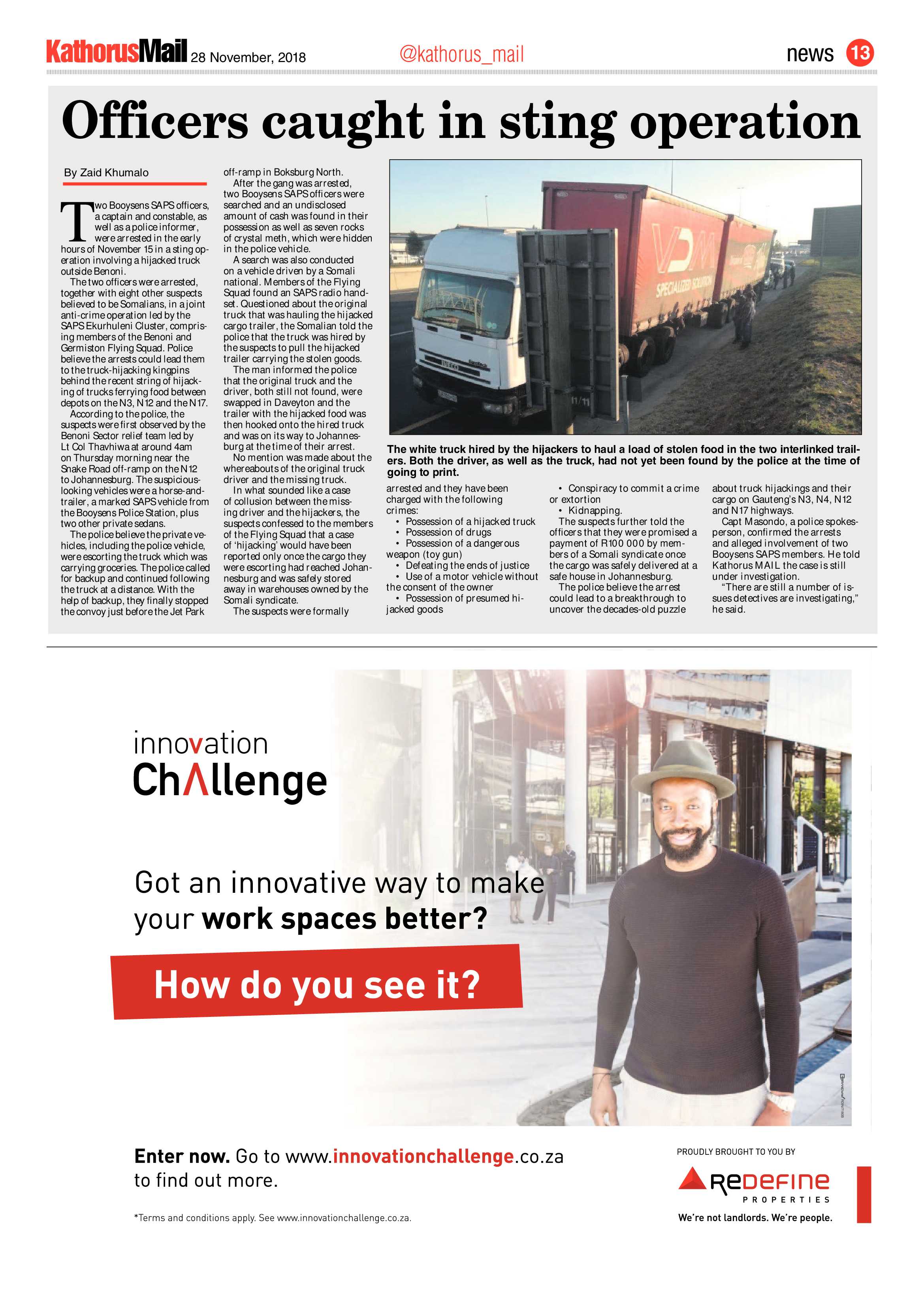 Kathorus Mail 28 November 2018 page 13