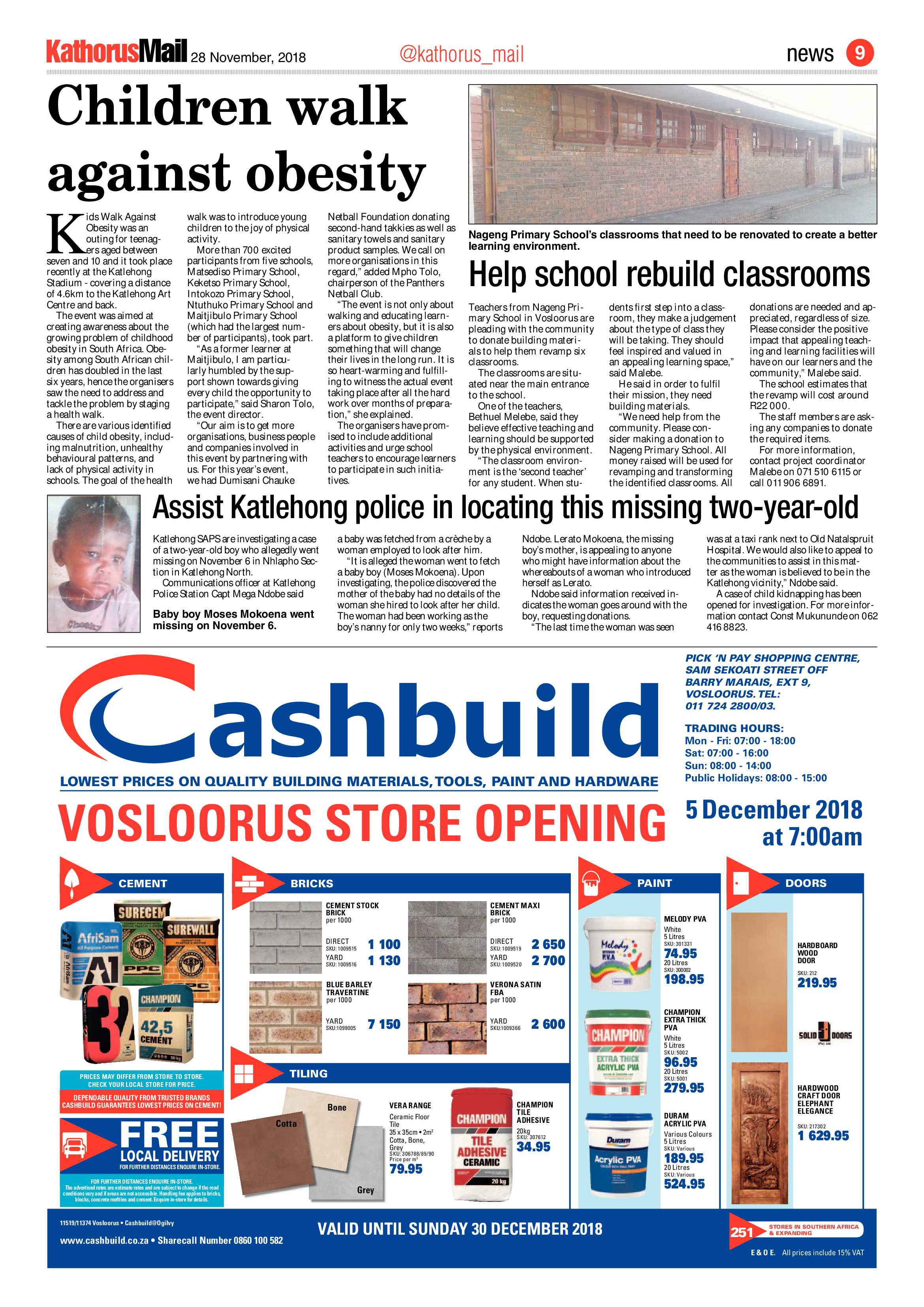 Kathorus Mail 28 November 2018 page 9