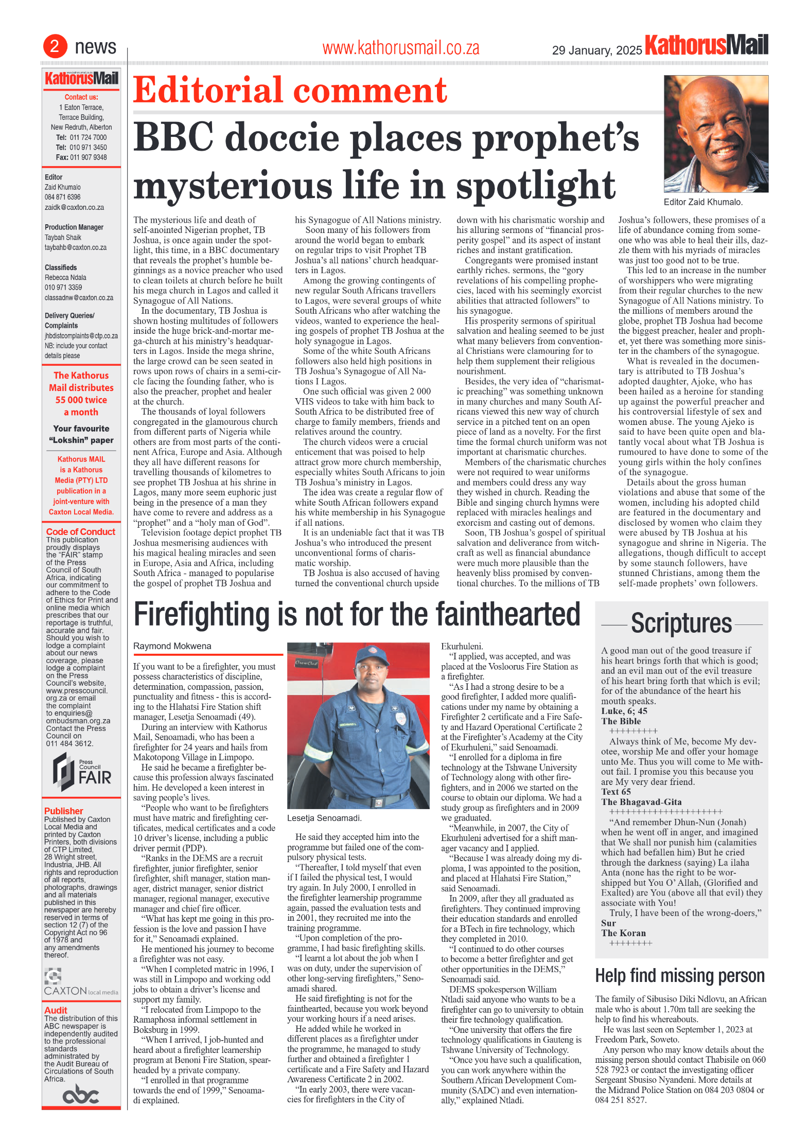Kathorus Mail 29 January 2024 page 2