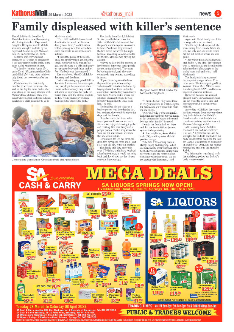 Kathorus Mail 29 March 2023 page 5