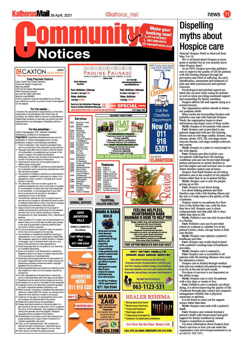Kathorus Mail 30 April 2021 page 11