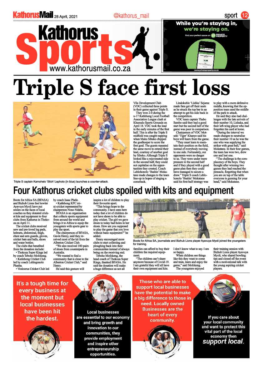 Kathorus Mail 30 April 2021 page 12
