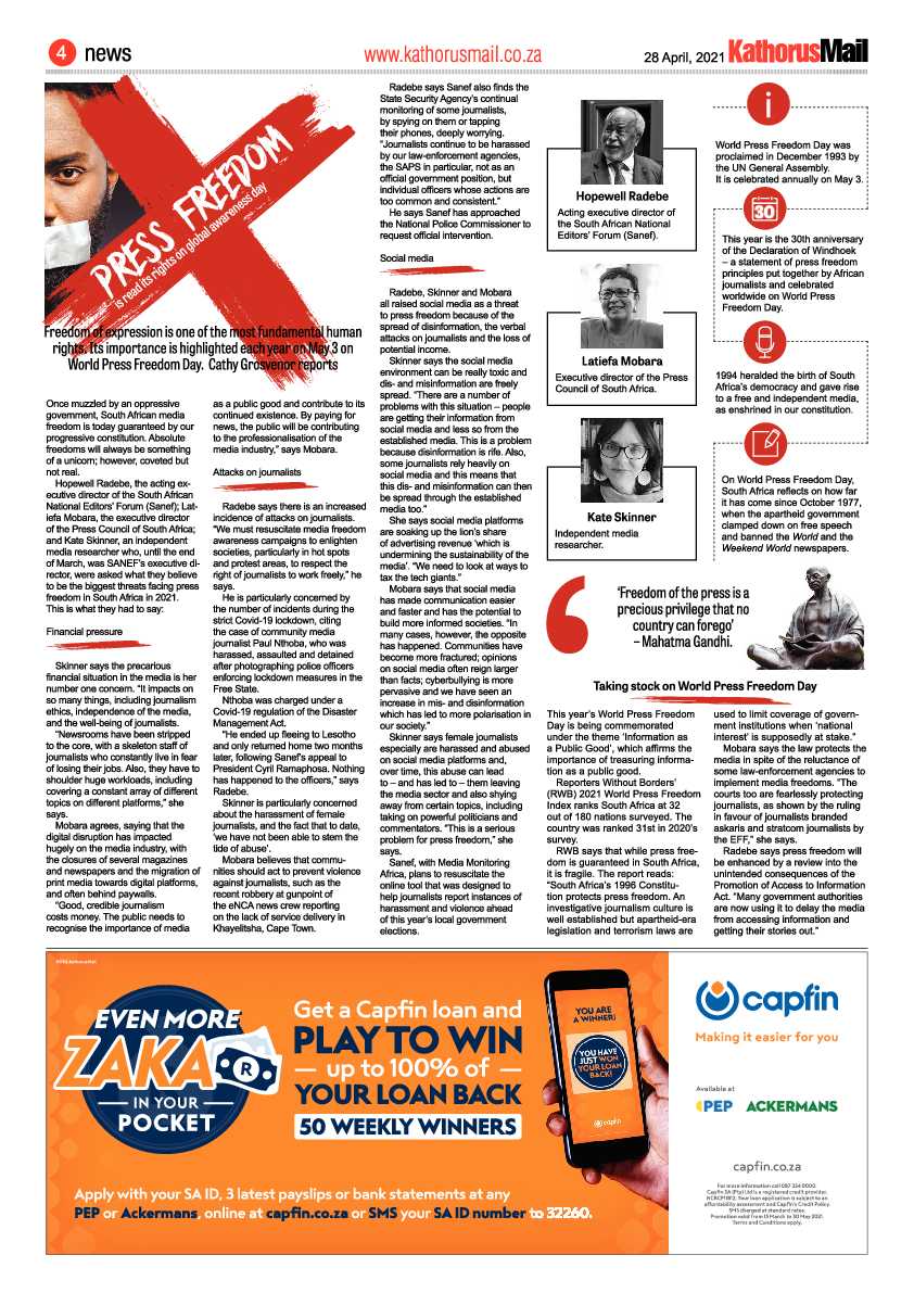 Kathorus Mail 30 April 2021 page 4