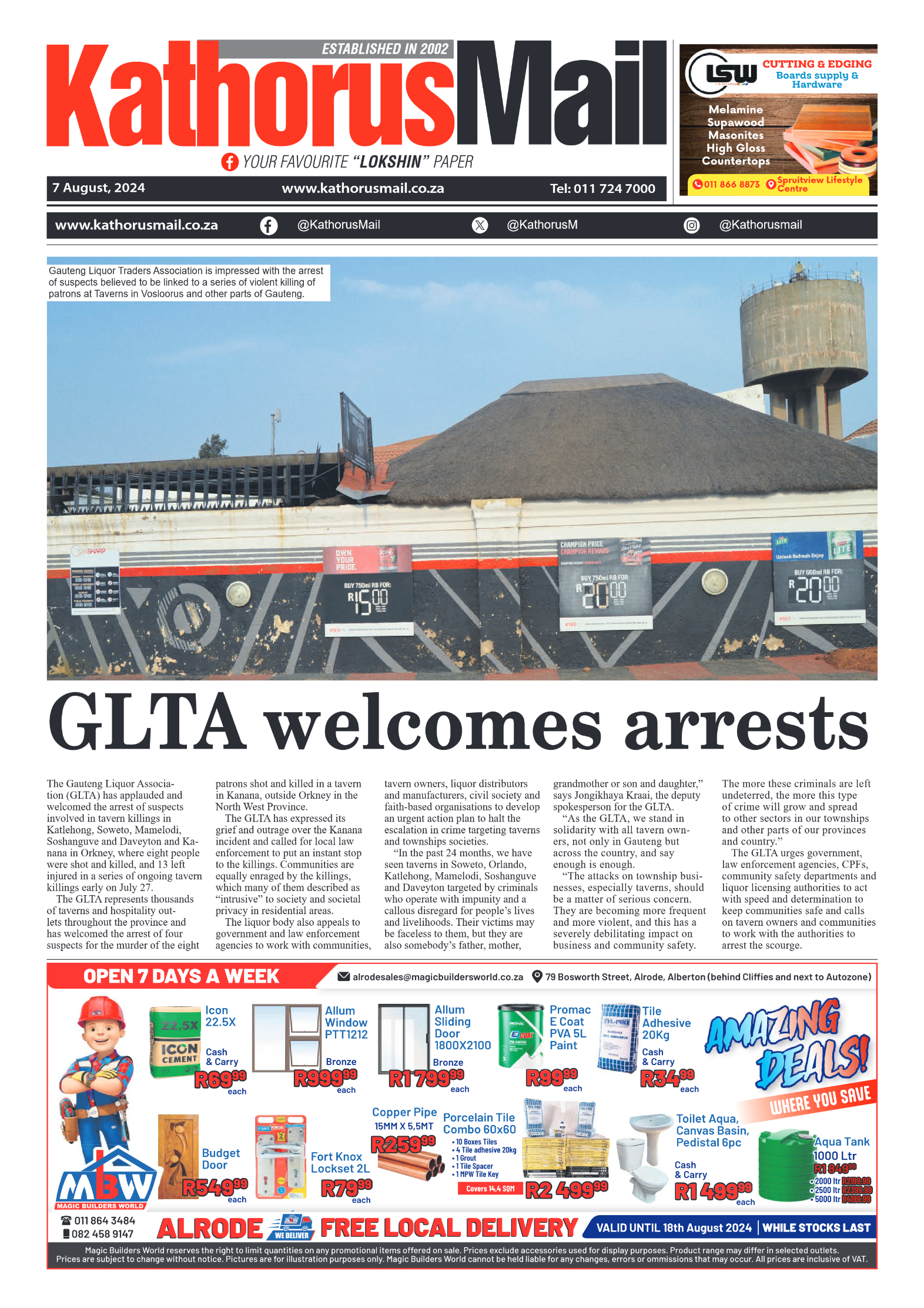 Kathorus Mail 7 August 2024 page 1