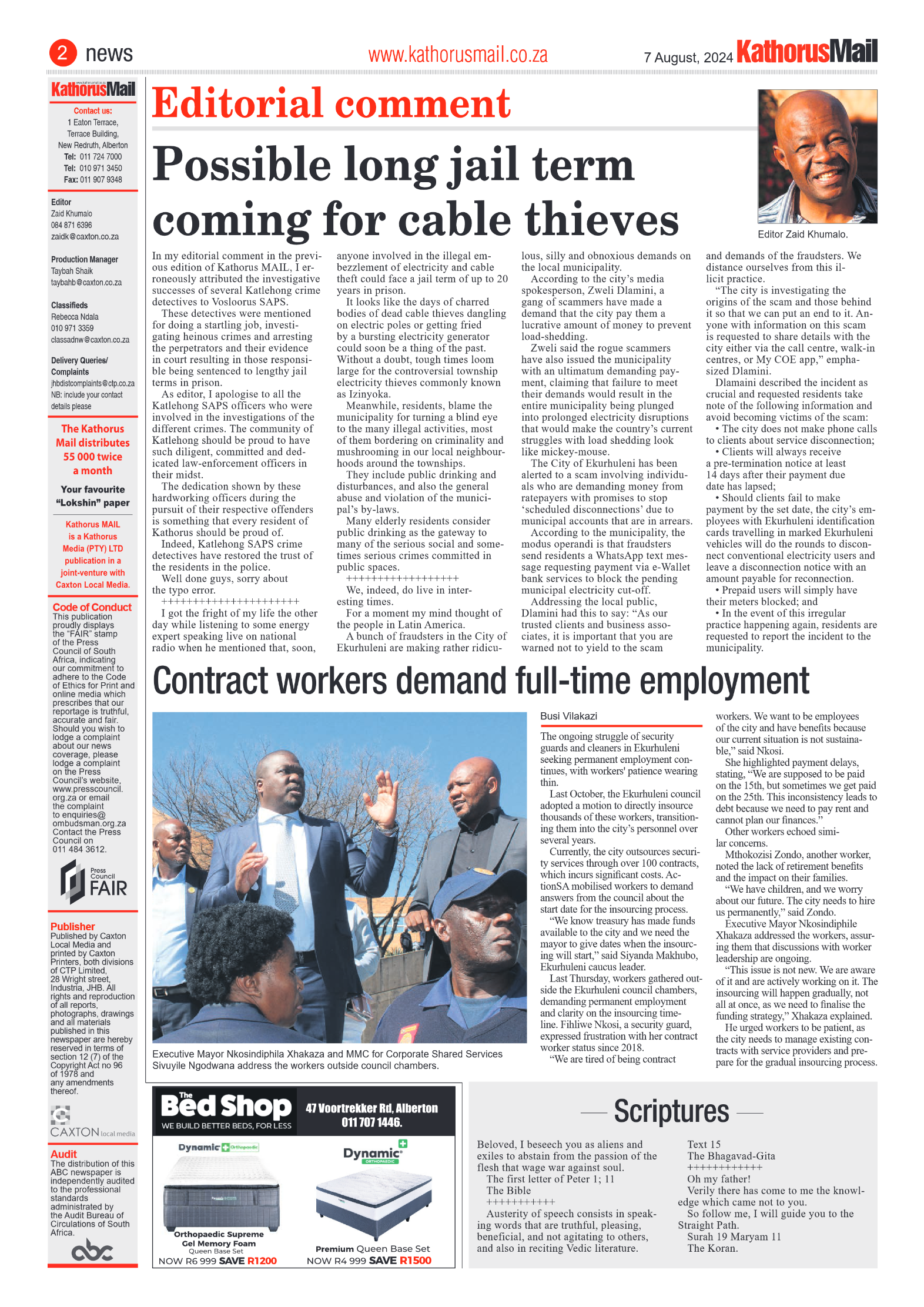 Kathorus Mail 7 August 2024 page 2