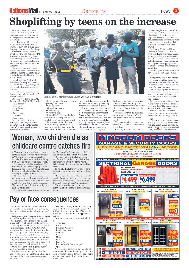 Kathorus Mail 8 February 2023 page 3