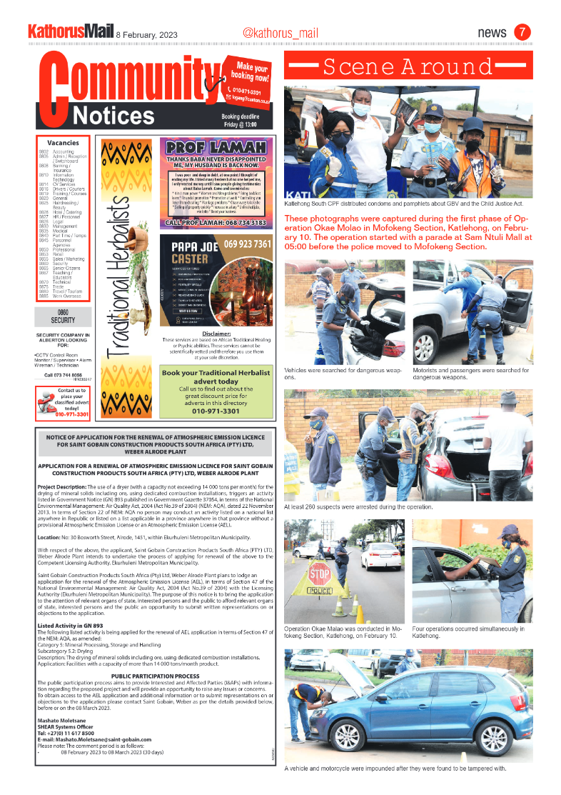 Kathorus Mail 8 February 2023 page 7