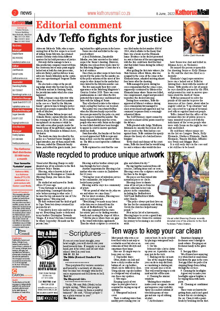 Kathorus Mail 8 June 2022 page 2