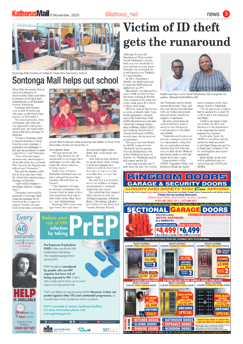 Kathorus Mail 8 November 2023 page 3