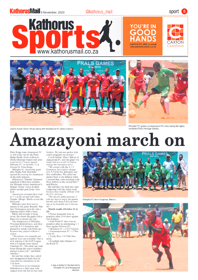 Kathorus Mail 8 November 2023 page 8