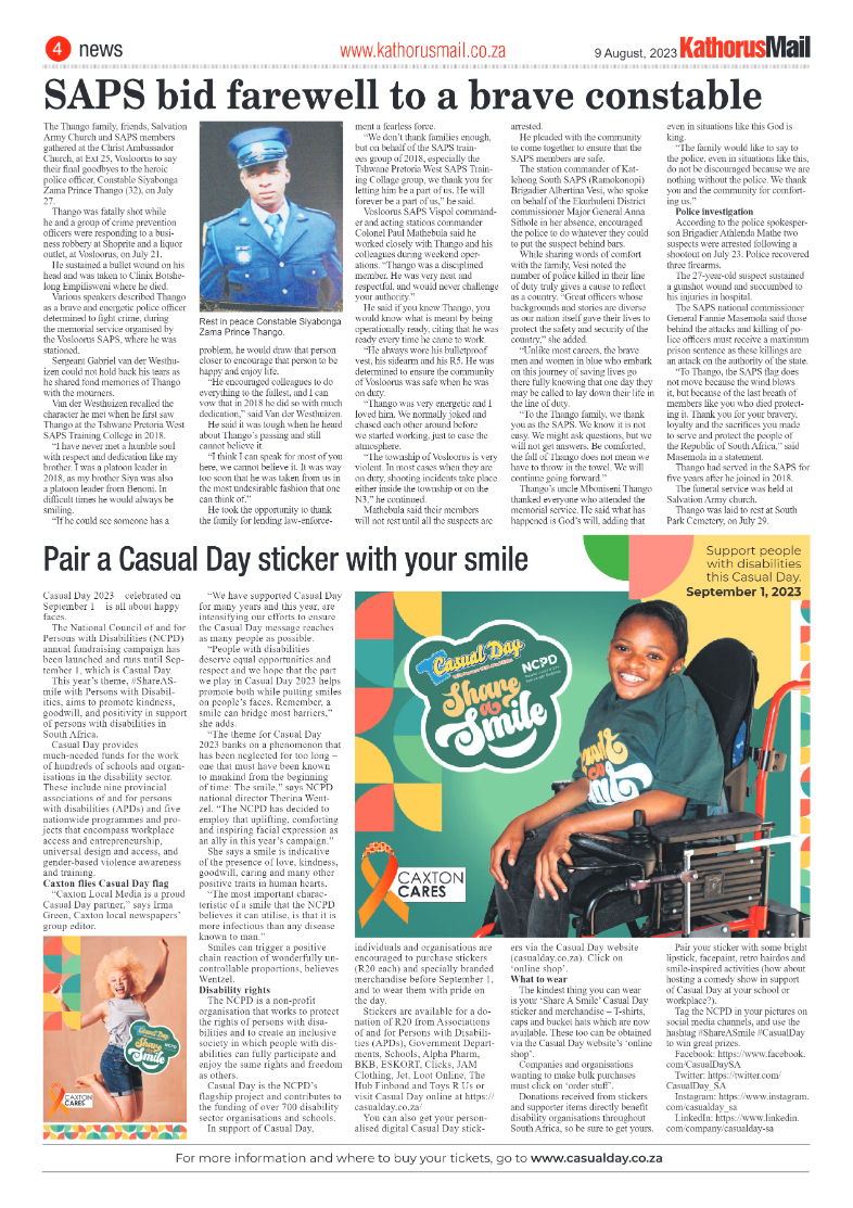 Kathorus Mail 9 August 2023 page 4