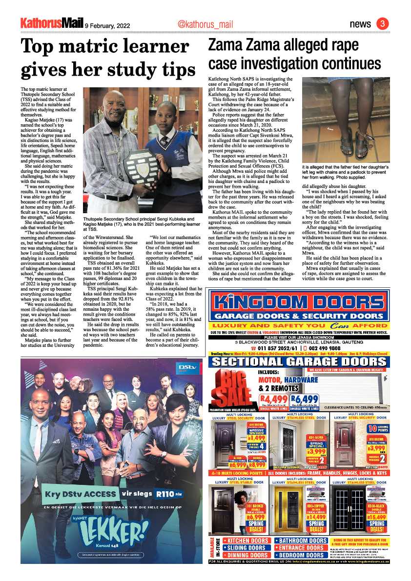 Kathorus Mail 9 February 2022 page 3