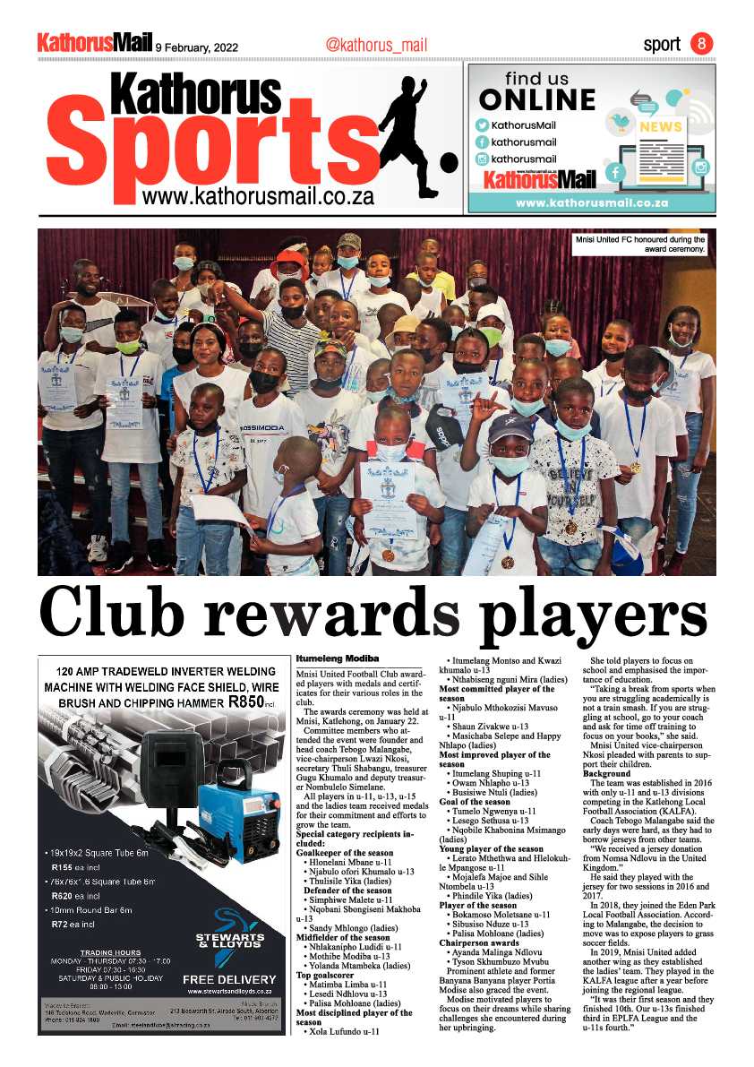 Kathorus Mail 9 February 2022 page 8